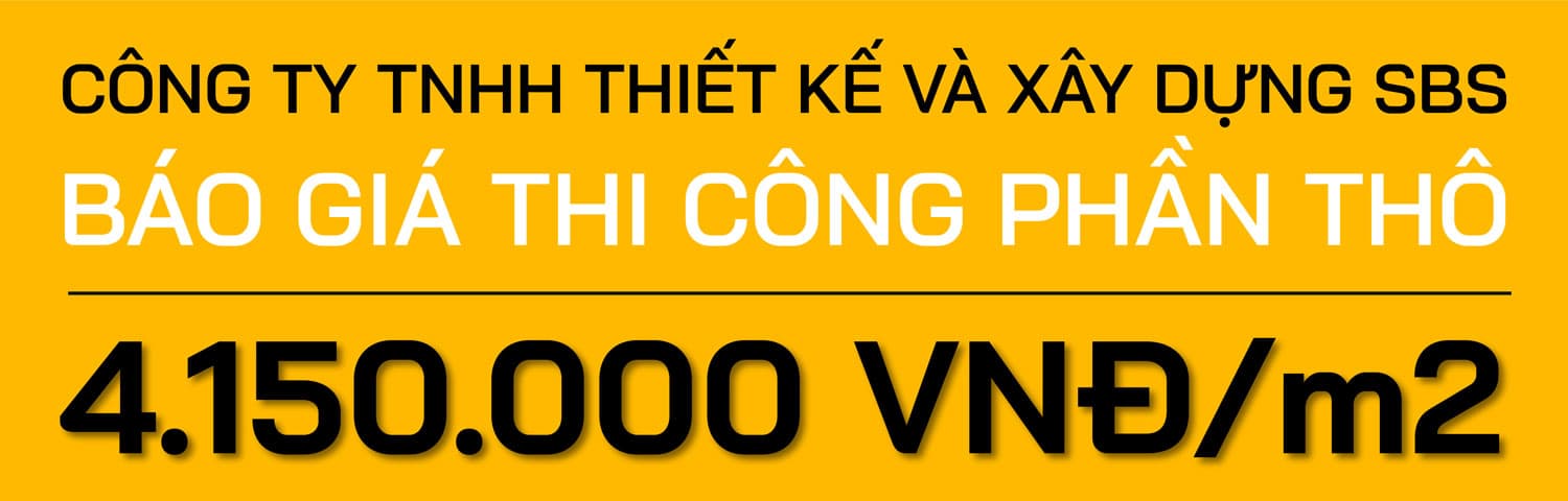 Đơn giá xây nhà phần thô tại TPHCM
