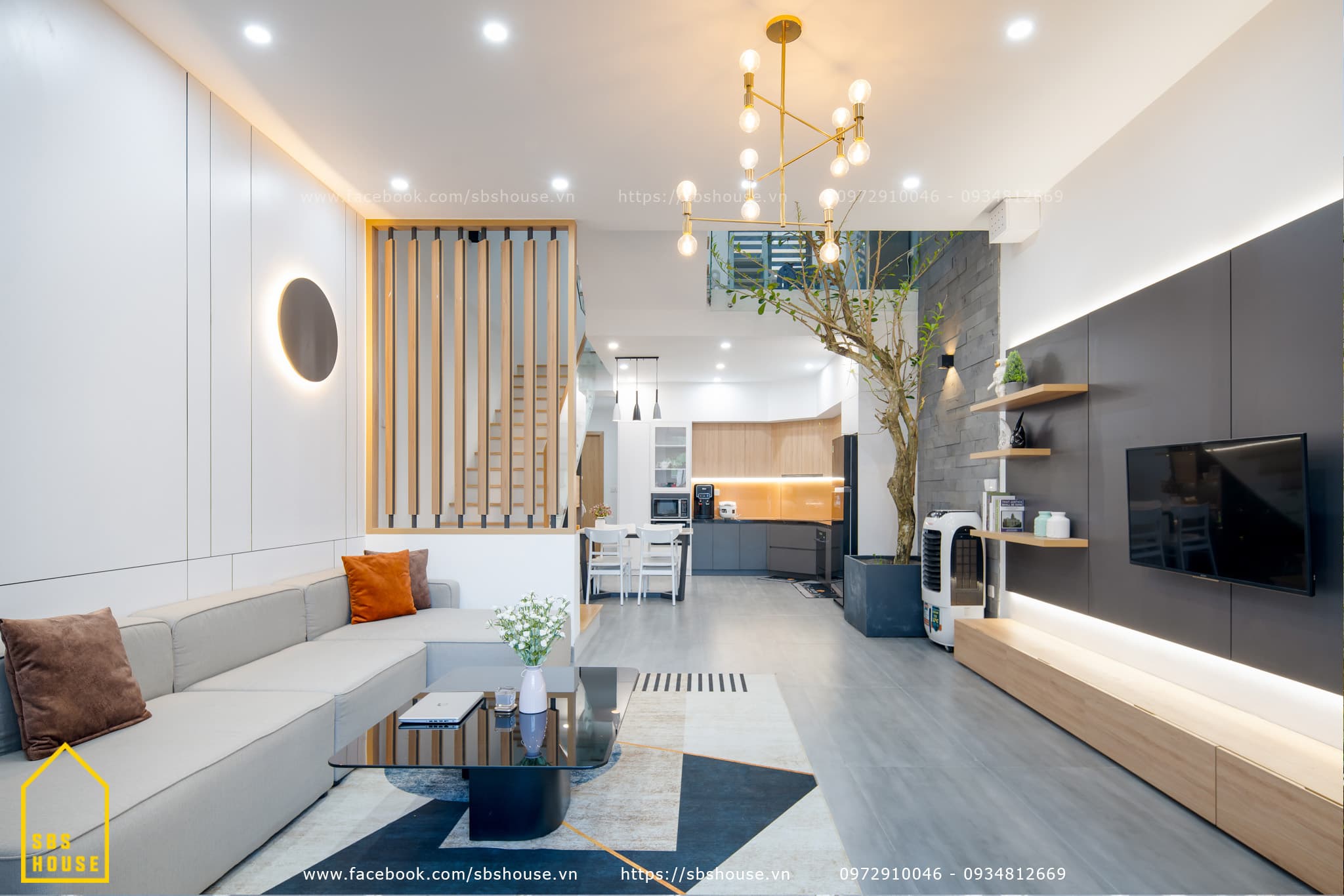 Hình ảnh nội thất Ngôi nhà 2 tầng 1 tum của đôi vợ chồng trẻ